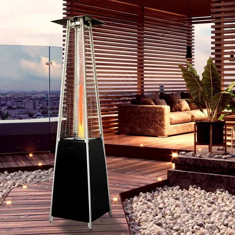 Top-quality Freestanding Outdoor Pyramid Patio Heater Ceramic Burner Camping Gas Heater