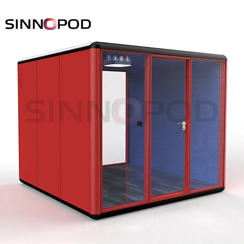 SINNOPOD Office Pod Acoustic Room For Commercial Meeting Office Telephone Booth Soundproof Pod Private Space Silence Office Pod