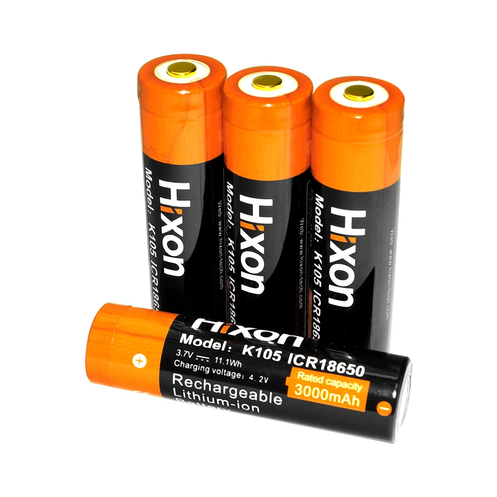 4 PCS  high capacity 3000mah 3.7v K105C rechargeable lithium battery for long life