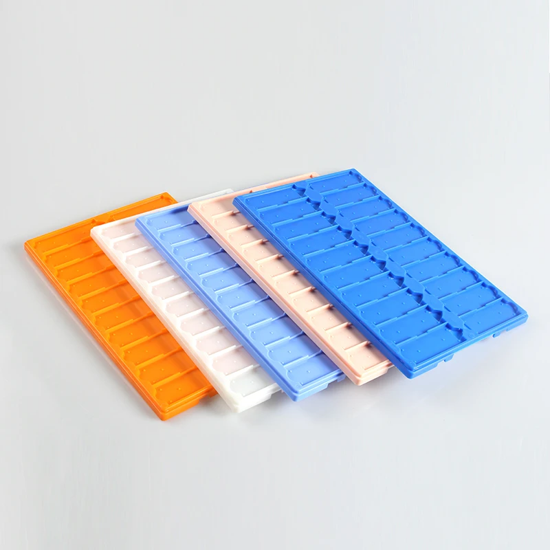 20 Places Microscope Slides Drying Plastic Slide Tray Slides Storage Plate Laboratory Use