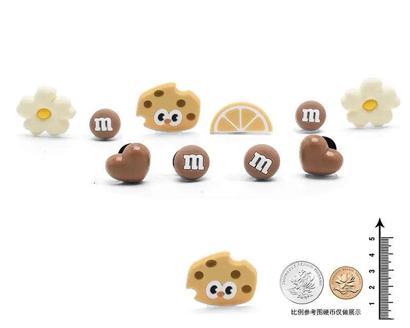 Custom Shoe Charms Anime Cartoon Character Weed Stitch Football Designer Custom Shoe Decorations for Croc Clog Charms