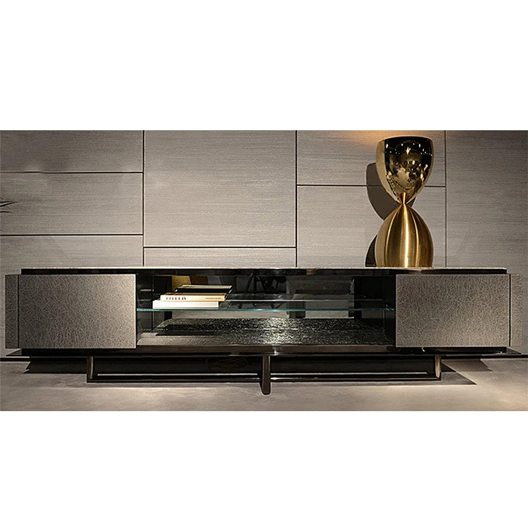 China Custom Made Marble Tv Table Marble Tv Cabinet With Storage