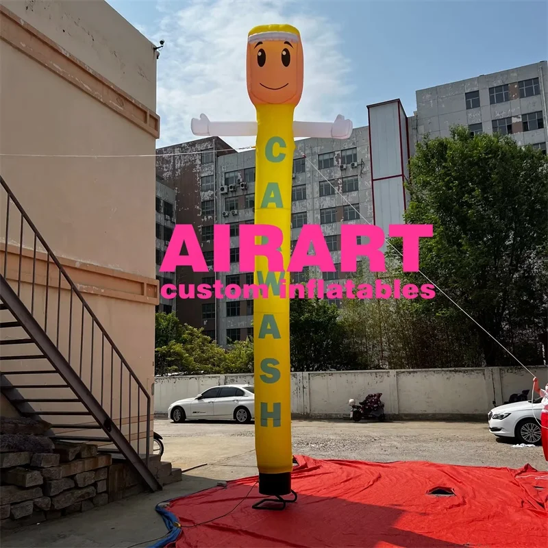High Quality Inflatable Tube Man Cartoon Type Inflatable Air Dancer Custom Inflatable Sky Man For Car Wash Shop Advertising