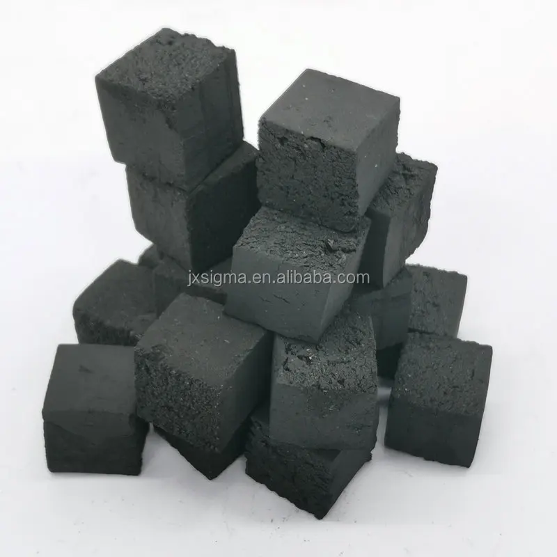Sigma coconut shell cubes shape panda coco charcoal for shisha