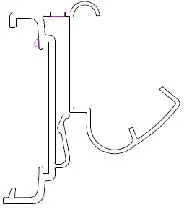 Tego metal Italian Lafortezza 30mm digital price tag holder for supermarket C channel Shelf label holder esl shelf talker