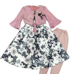 Algeria Mauritania Muslim Ramadan Top Sale Kids Wear 10 Years Kids Frock Designs Girls Dresses Kids Frock Designs Girl Dress