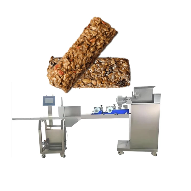 Cereal Granola Muesli Peanut Automatic Sniker Snack Caramel Industrial Protein Bar Production line