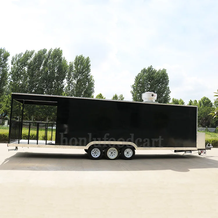 Hot selling mobile food cart franchise truck trailer for
