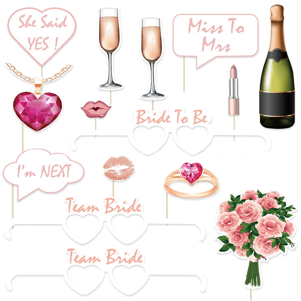 Wholesale Funny DIY Creative Wedding Bride To Be Bridal Shower Bachelorette Party Favors Decorations Supplies Photo Booth Props