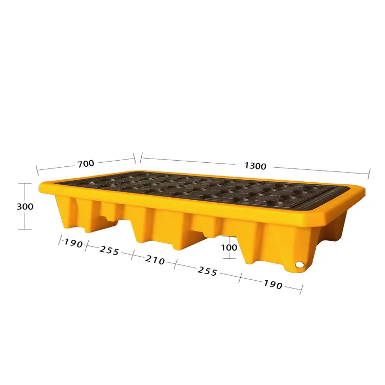 1300*700*300 mm Different sizes double-side big plastic pallet for bags of chemical fertilizer/forage etc
