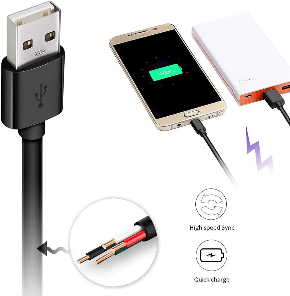  2021 V8 20 см 1 М 5 м 2 3 кабель для быстрой зарядки Micro Usb передачи