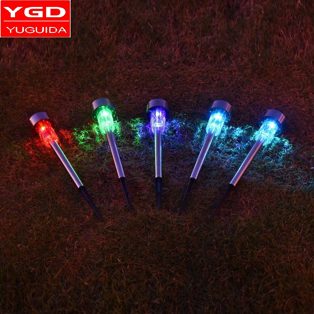 
Popular Lawn Lamps Waterproof Outdoor Solar Power LED Spot Light Garden Path Landscape Decoration Lights 