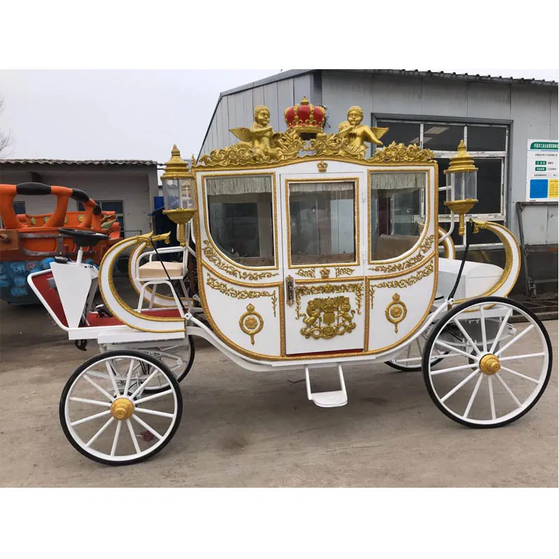 
White wedding horse carriage electric for sale  (1600132711282)