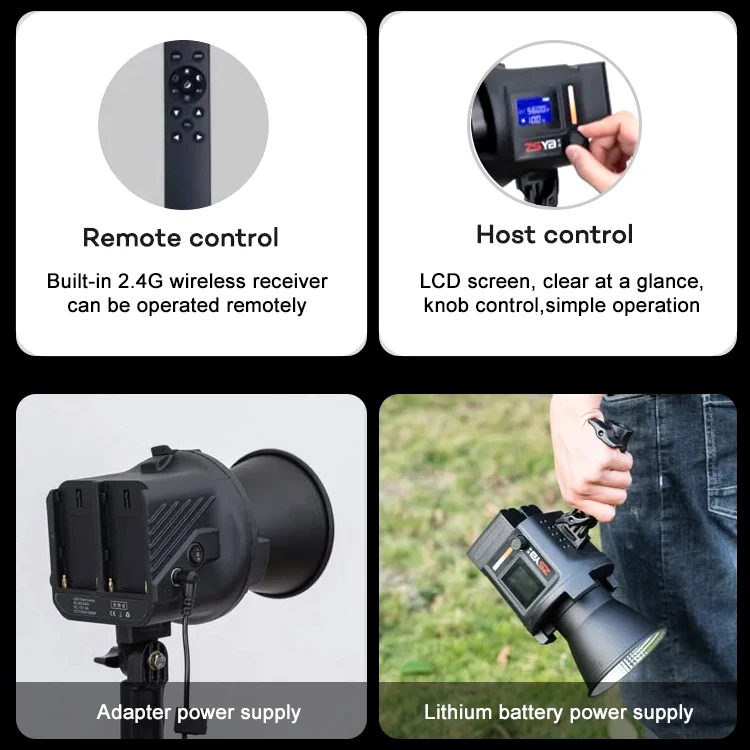 ZSYB Photographic Lighting Long Working Time Lightweight Design Handheld Studio Led Video Light For tiktok YouTube Vlog