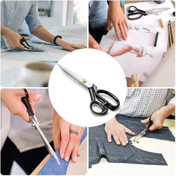 Heavy Duty Fabric Scissors ,plastic handle tailor scissor for Home Office Artists Dressmakers