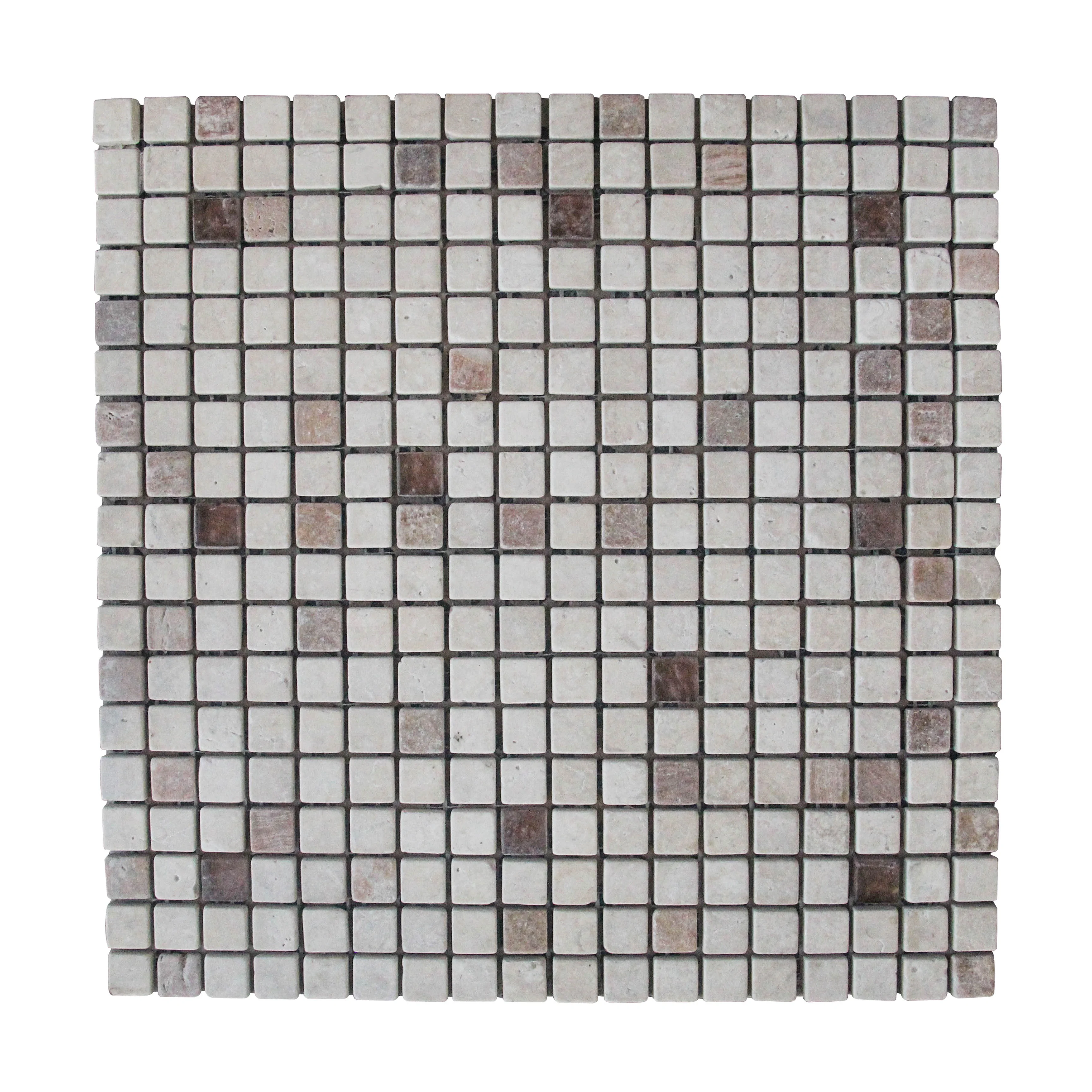 Cheap Price Waterproof Marble Floor Tile Square Wooden Marble Mosaic Tile