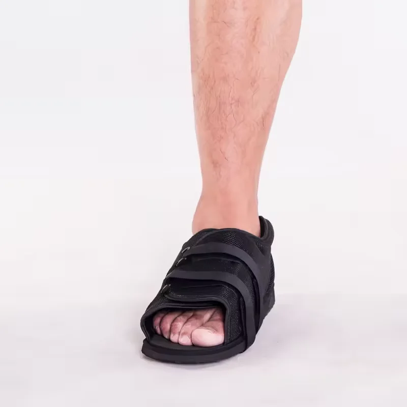 Post-Op Rehabilitation Therapy Supplies Orthopedic Cast Sandal with Comfortable TPR Sole Shoes for Surgery Recovery