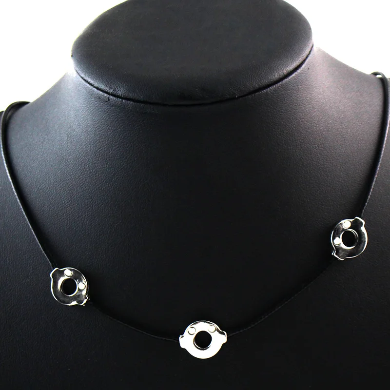 Anime Necklace 48 cm adjustable length anime Uchiba Rimachi necklace with 3 pieces of metal pendant role play