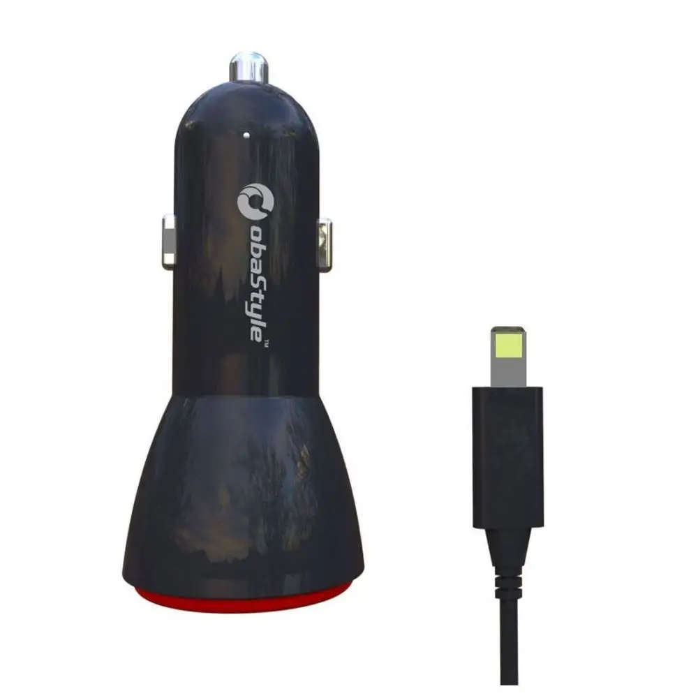 EU stock shipping 100CM 2.1A DUAL USB CAR CHARGER WITH 8 PIN DATA SYNC CABLE For iPhone