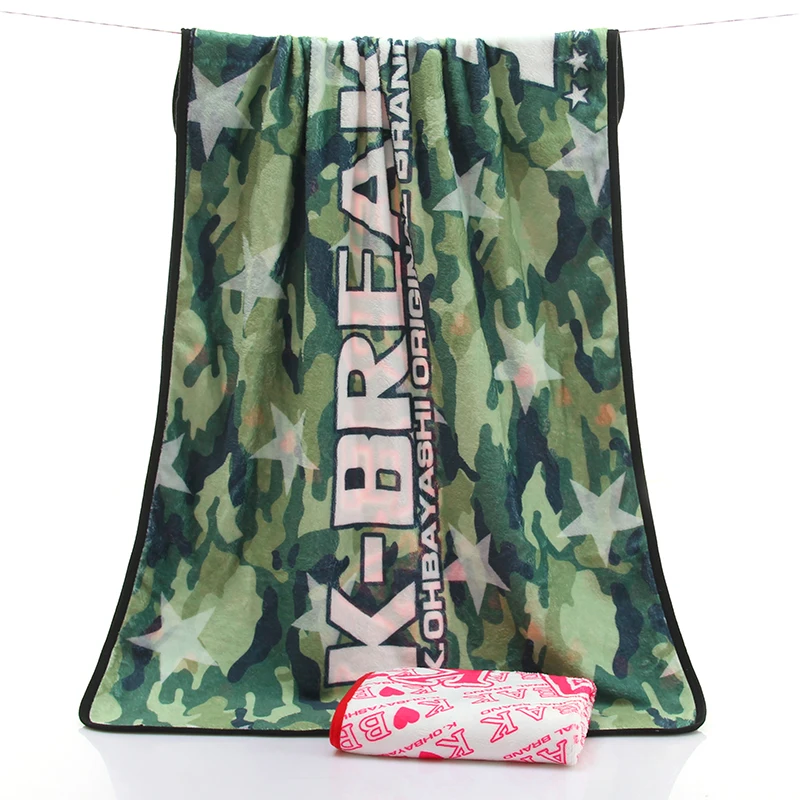 Warm customized comfortable custom fleece throw blanket soft
