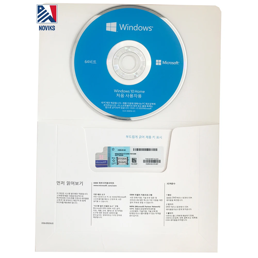 Корейский язык windows 10 Home 64bit 1pk DSP OEI microsoft DVD