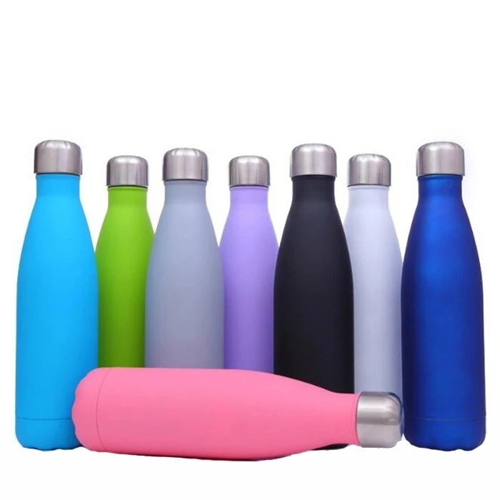 350ml 750ml Stainless Steel Vacuum Insulated Water Bottle Leak-proof Double Walled Cola Shape Bottle Flask Mug