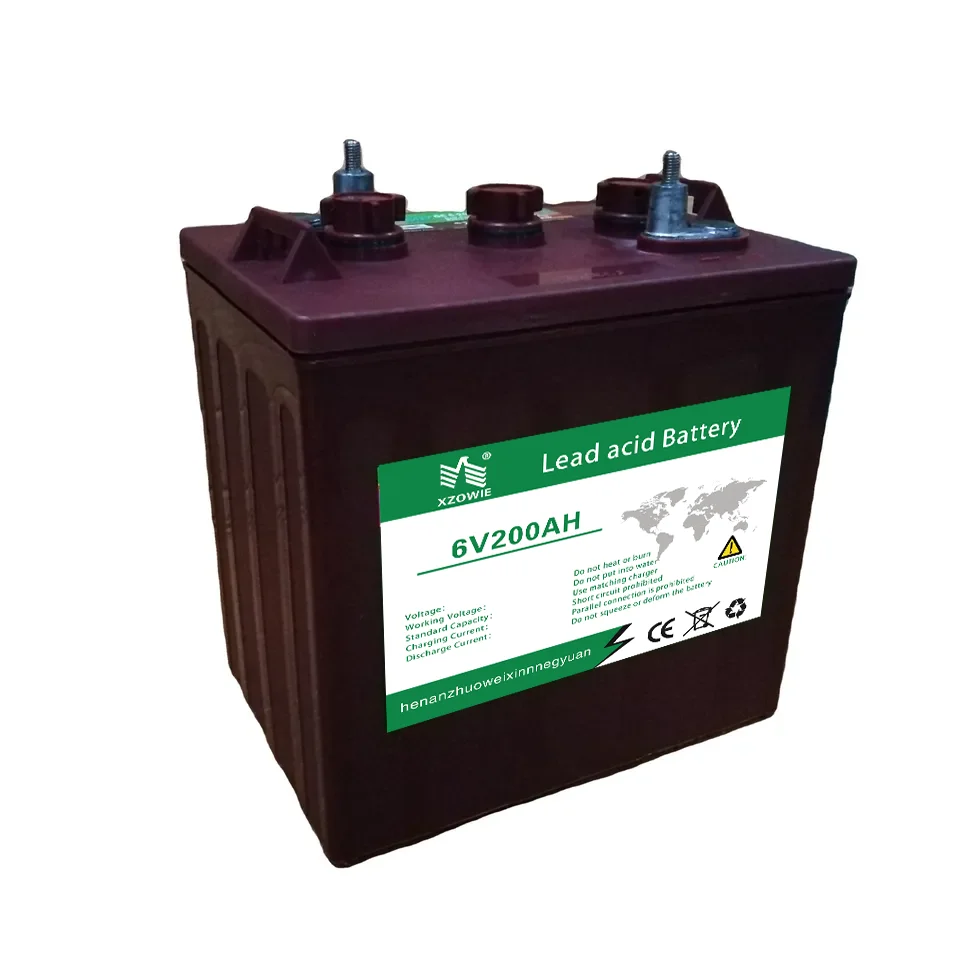 Аккумулятор для гольф-кары 6V200Ah перезаряжаемая батарея глубокого цикла
