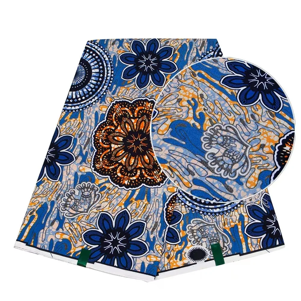 Wholesale 6 Yards 100% Cotton Ankara Wax ankara fabric hot pink ankara fabric 100 percent cotton batik