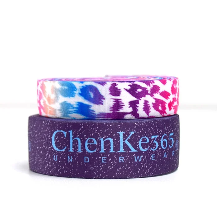 OEM Manufacture Printed Flat Mutil-color Good Resilience Customized For Underwear Garment