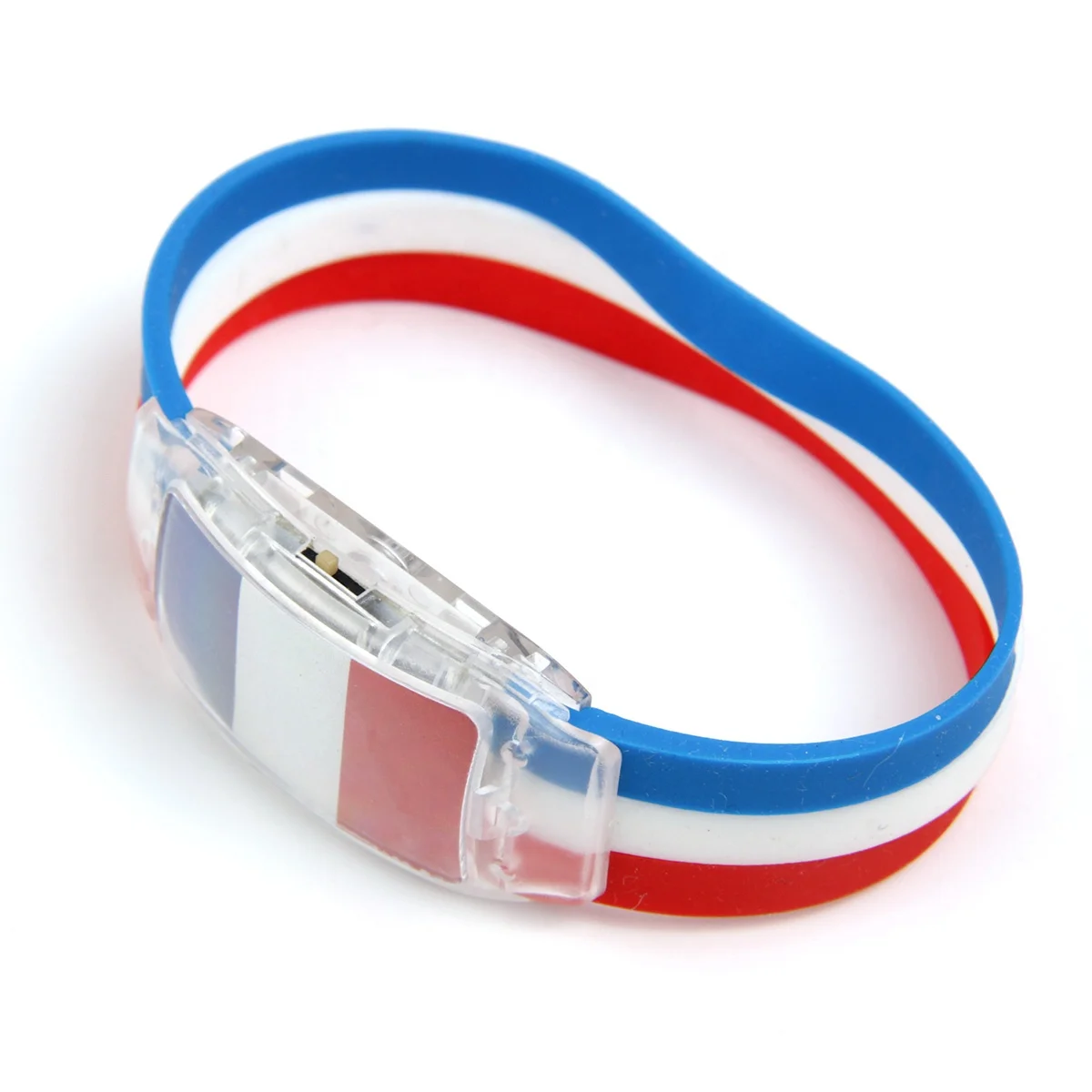 Хорошее качество изготовленный на заказ силиконовый браслет рекламный светодиодный