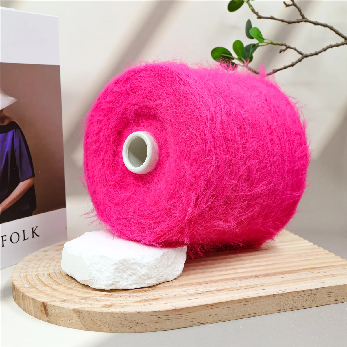 High-quality 5.0Cm nylon feather yarn mink imitation yarn knitting fancy yarn