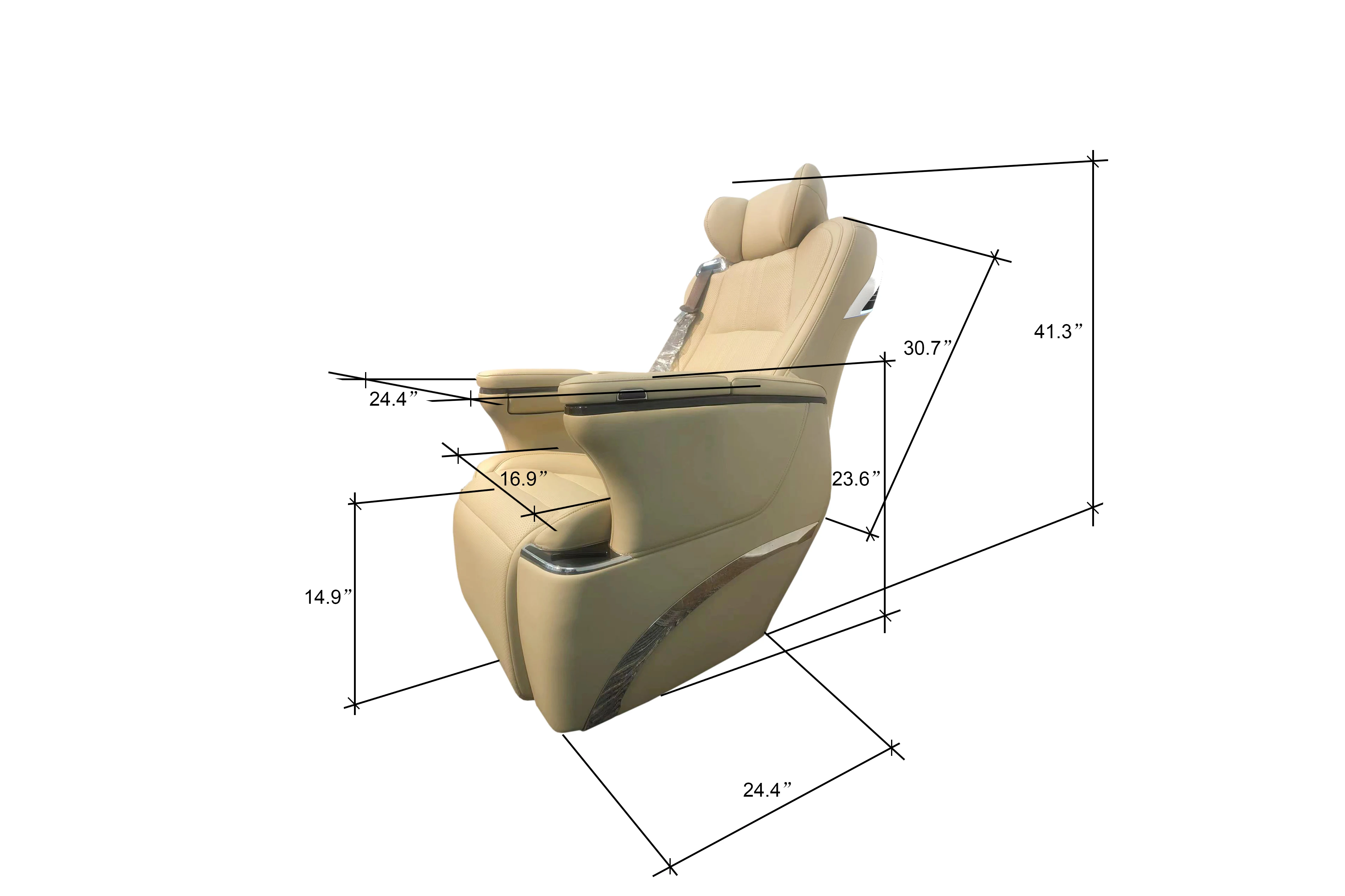 Custom heating massage swivel reclining Luxury VIP electric Car Captain Seats For Interior Conversion MPV VAN Alphard G18