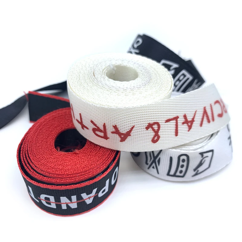 
Горячая Распродажа, жаккардовый полиэфирный ленточный ремешок с индивидуальным логотипом, нейлоновый ремень 