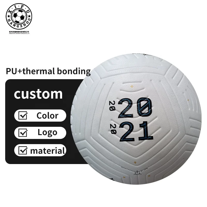 custom high Quality Size 5 PU Thermal bonding Soccer Balls professional football ball size 5 for match