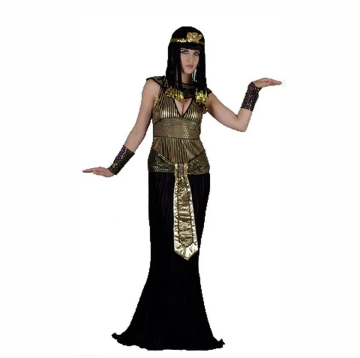 HG Wholesale 2021 Halloween Family Style Egyptian Pharaoh Cleopatra Costume Kids Parents Wear Suits Halloween Clothing