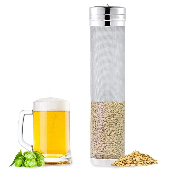 7x 29cm 304 Stainless Steel Hops Filter Barrel, Cylinder Mesh Bucket Strainer, Homebrew Beer Filter