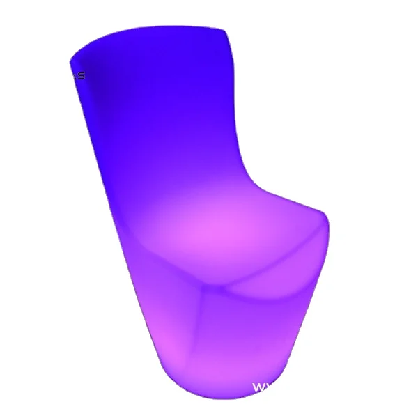 Rgb светлый ресторанный светодиодный стол и барный стул