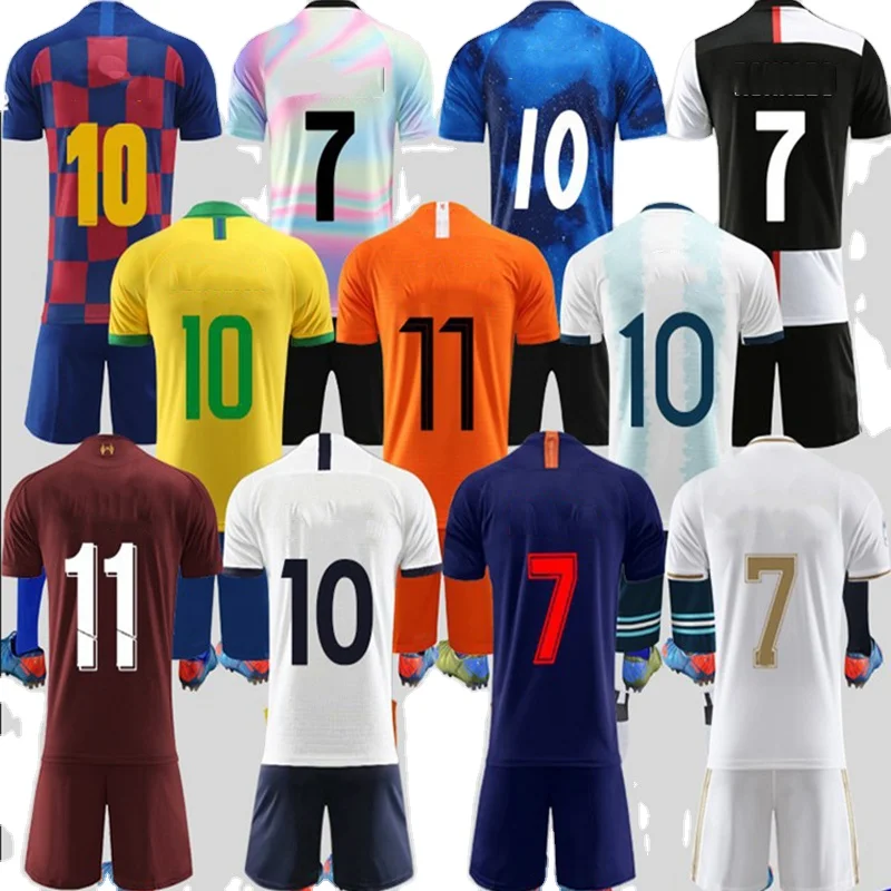 
2021 new wholesale national team jerseys Thailand quality customized football jersey Soccer wear 