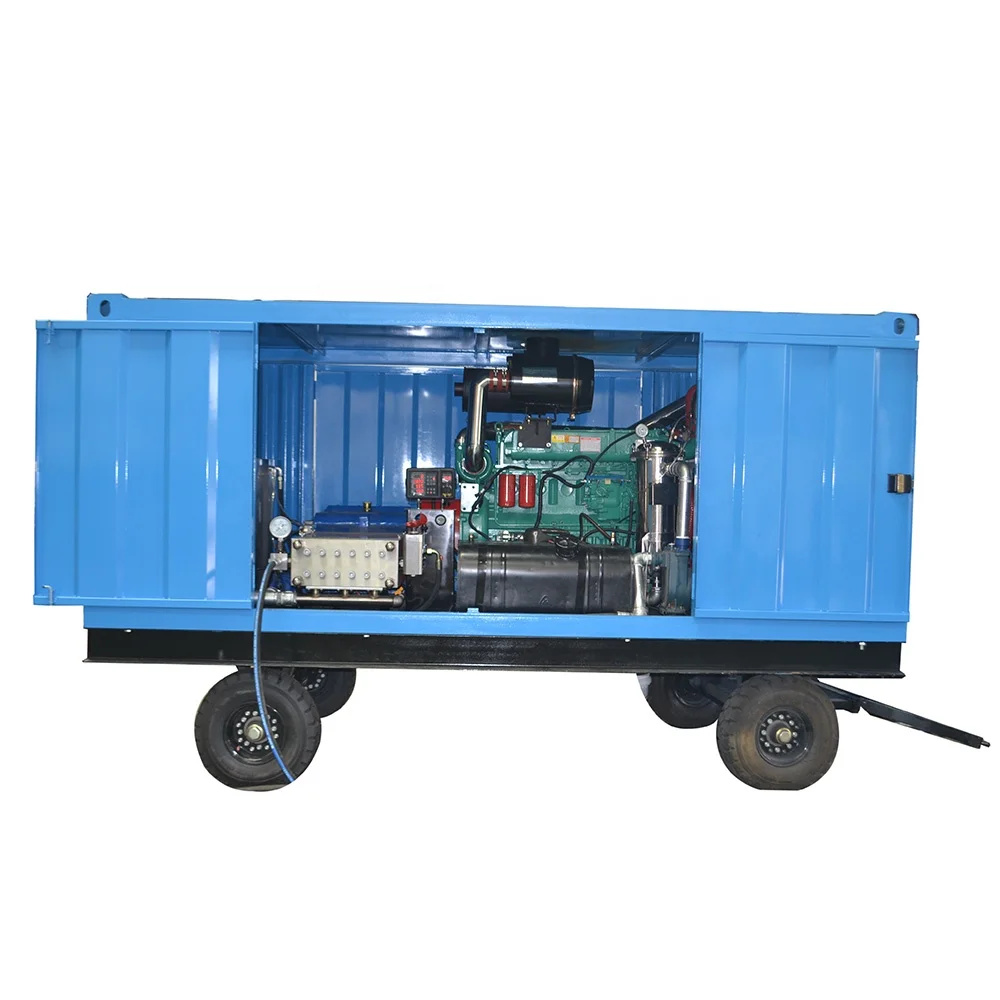 hydro jet pipe cleaning machine 150Mpa water jetting equipment hydro blasting machine on sale