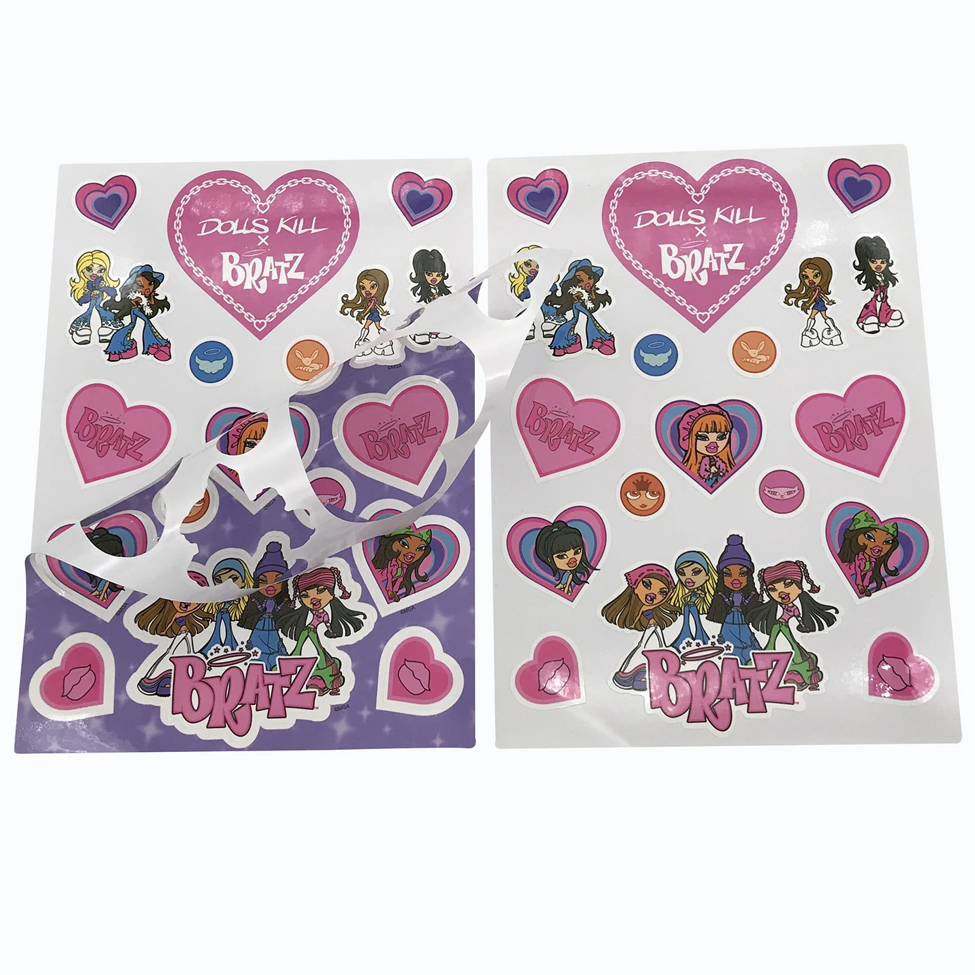 A4 A5 Thick White Vinyl Glossy Lamination Promotion Kiss Cut Sticker Sheets PVC PET Stickers Sheets