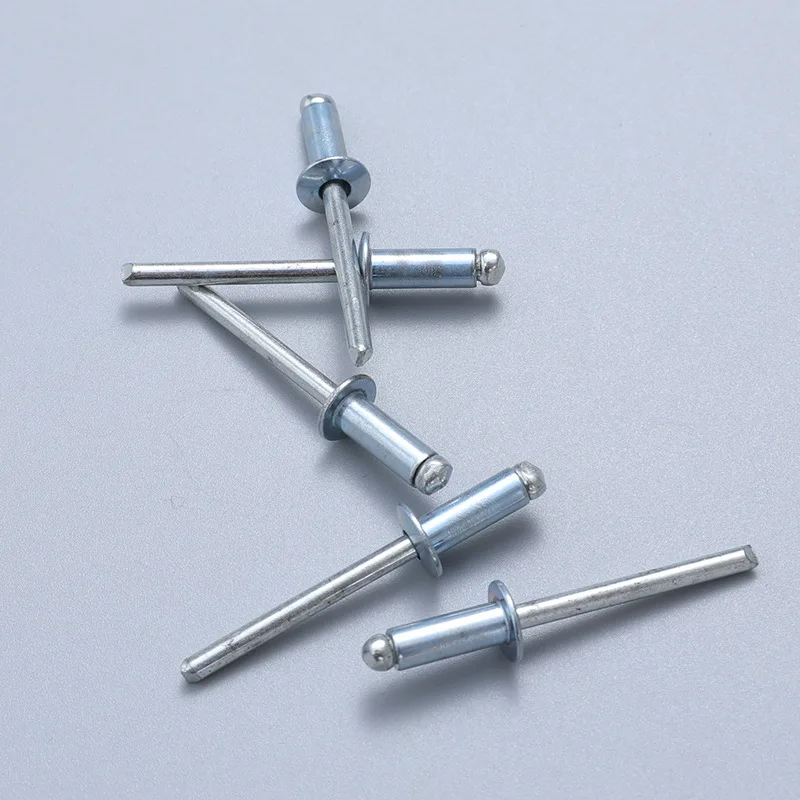 Factory prices wholesale waterproof galvanized open type Domed head steel stem pop blind rivet