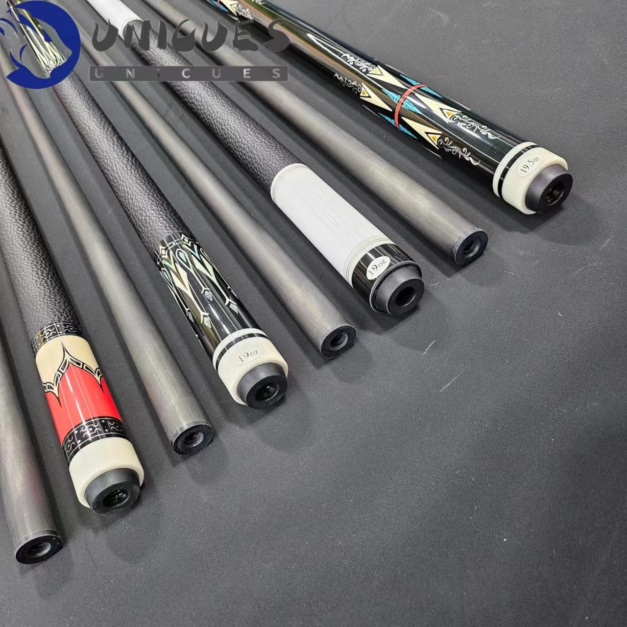 Good Straightness billiards carbon pool cues radial joint 12.5mm 13mm pro taper full carbon fiber cue