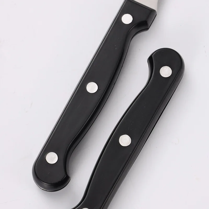 Wholesale Stainless Steel Steak Serrated Knife Multicolor Steak Knife Set Restaurant Party Cutlery