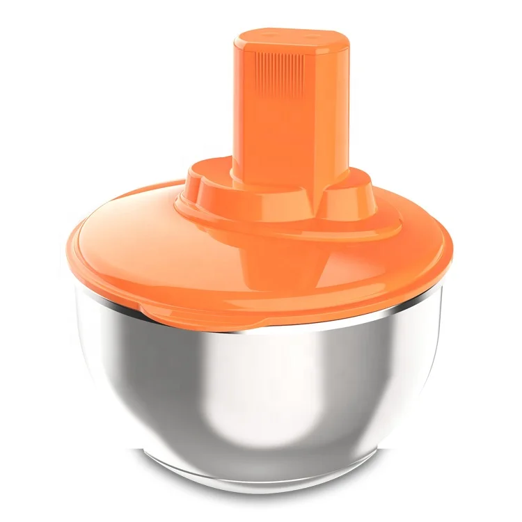 
Kitchen 4L Full Copper Motor Stainless Steel Body Salad Set Hand Vegetable Grater Slicer Vegetable Dryer Salad Spinner 