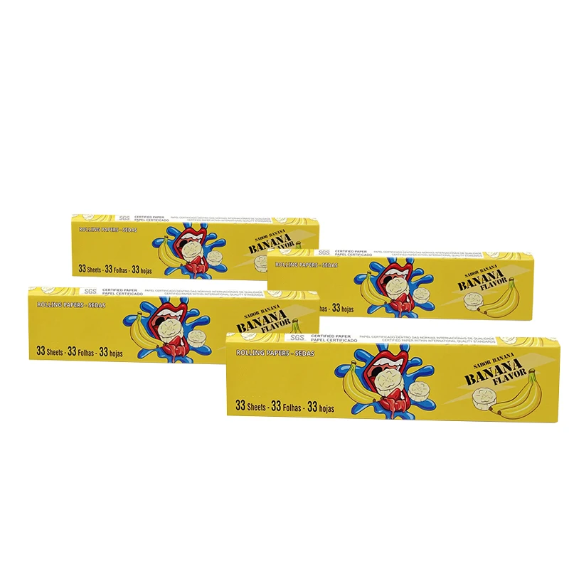 new product  flavor banana hot sale rolling paper for smoking cigarette rolling paper