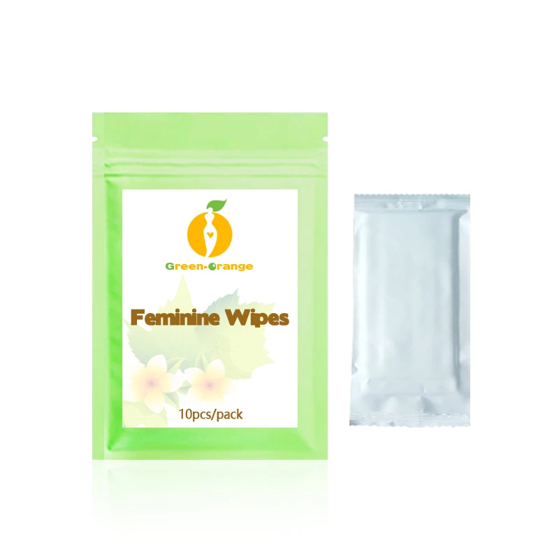 
Private label individual wrapped feminine hygiene wipes 100% biodegradable flushable wipes 