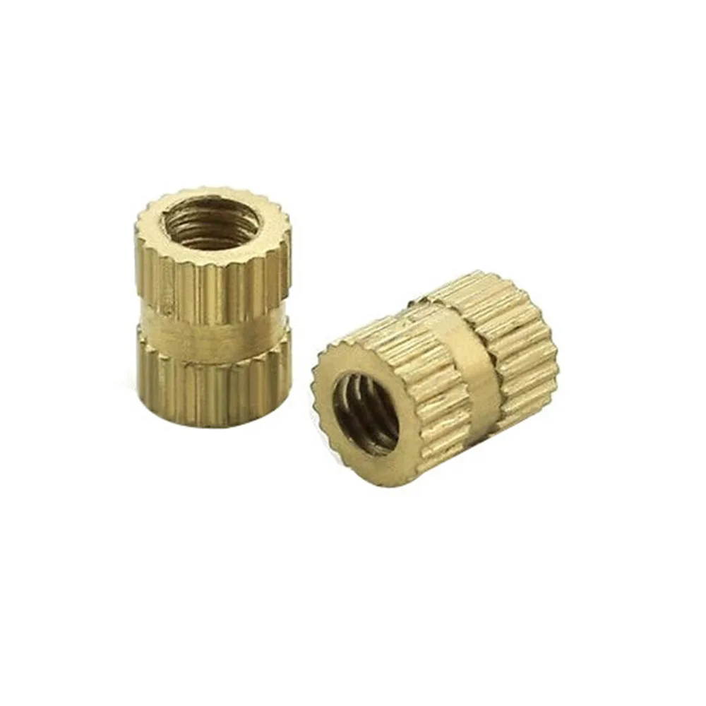 OEM Mass Production Cnc Machined Threaded Insert Nut Brass Molded-In Insert Nut Micro Screw Inserts