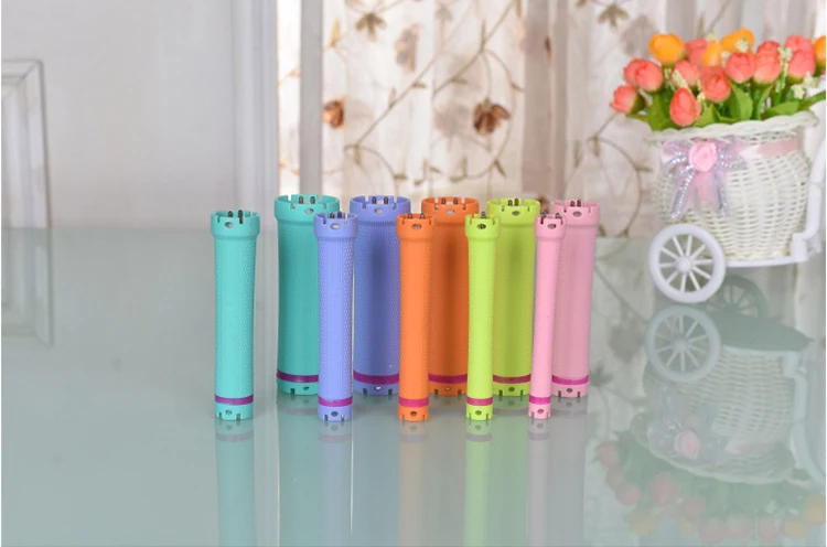Flexible Colorful plastic material hair curling perm rods