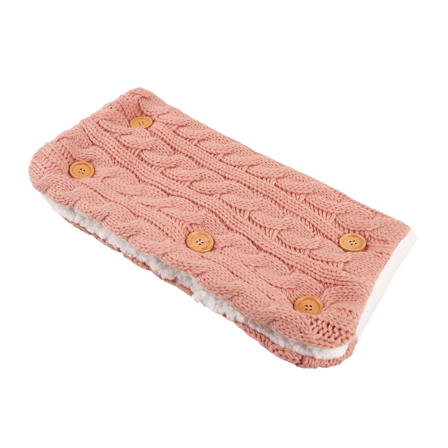 Cable Knit Fleece Stroller Hand Muff Gloves Wind Resistant Universal Warm Muff Stroller Gloves for Baby Pram Stroller Accessory