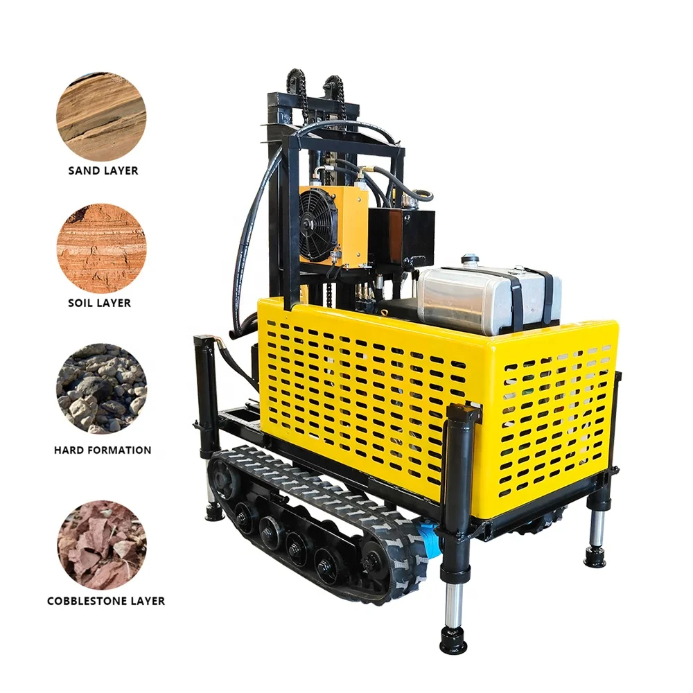 Water well drilling rig Mobile drilling rig 120m 150m 200m deep well drilling rig